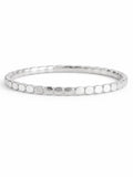 Silver Flat Beaded Ring
