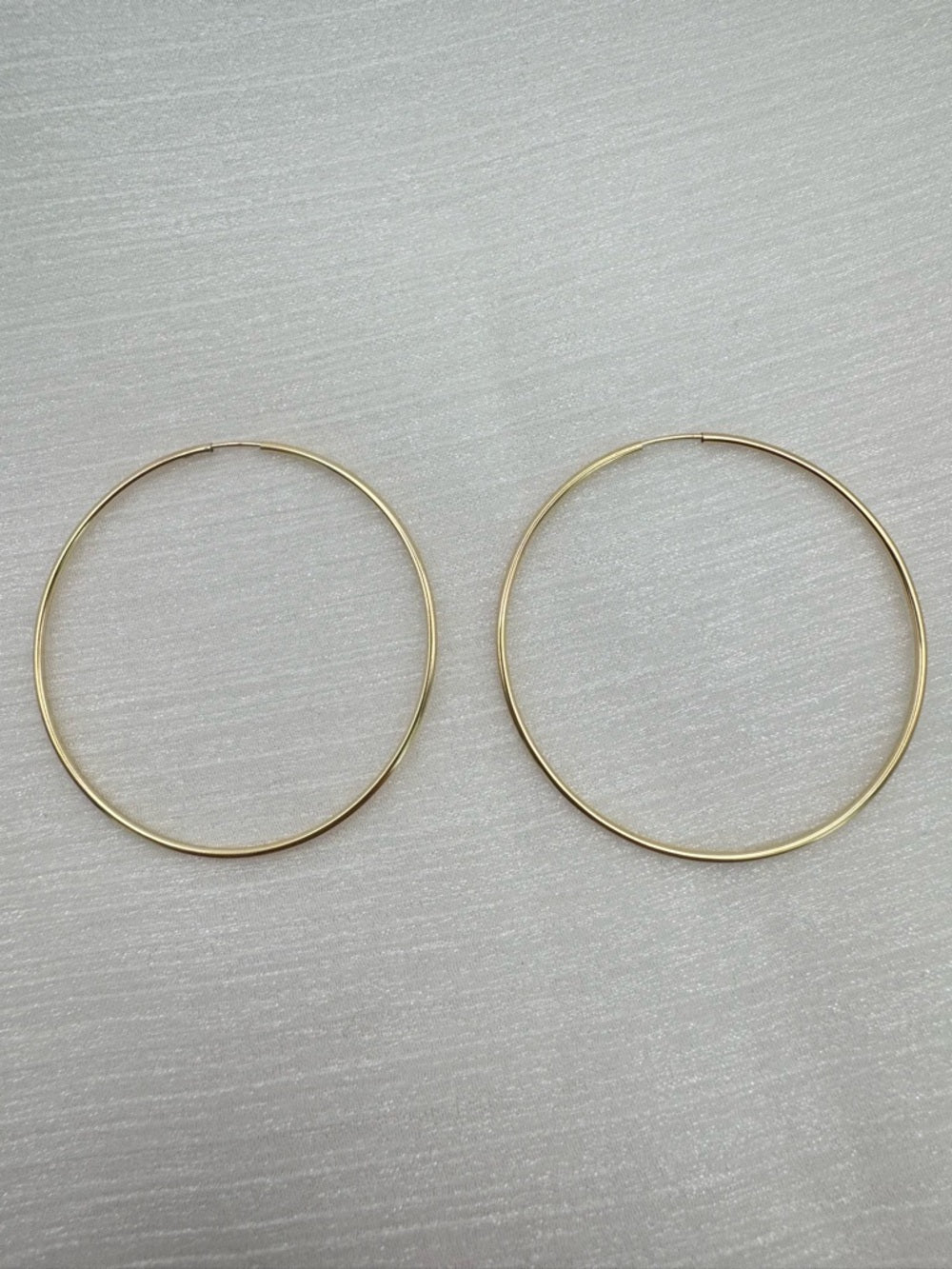 Gold Endless Hoop (50mm)
