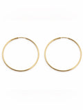 Gold Endless Hoops (24mm)