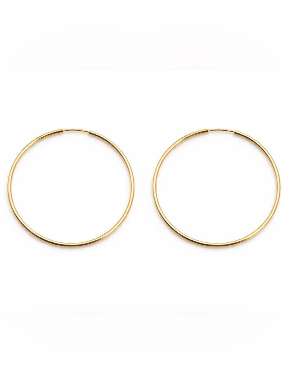 Gold Endless Hoops (24mm)