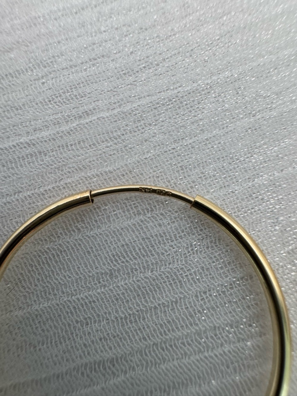 Gold Endless Hoops (24mm)