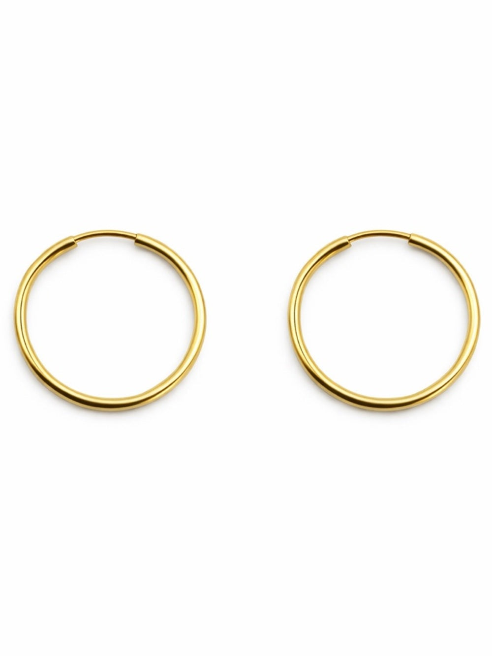 Gold Endless Hoops