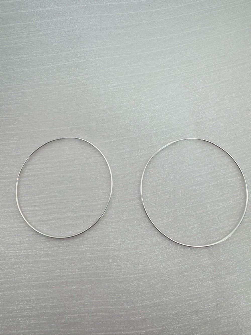 Silver Endless Hoop (50mm)