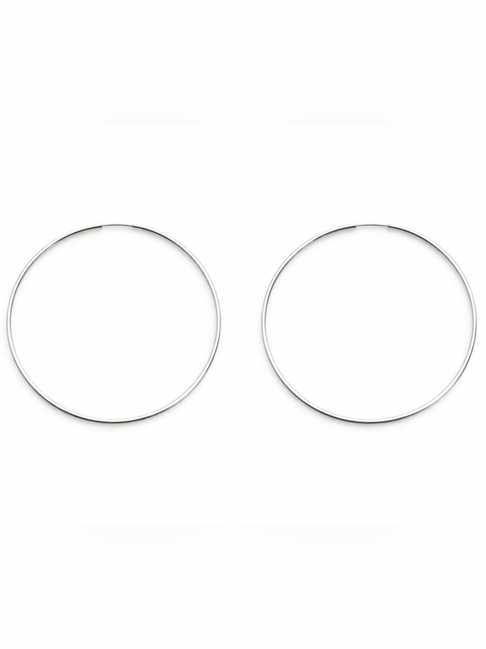 Silver Endless Hoop (50mm)