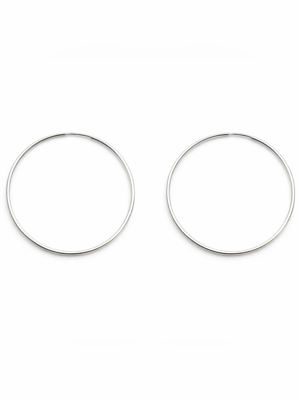 Silver Endless Hoop