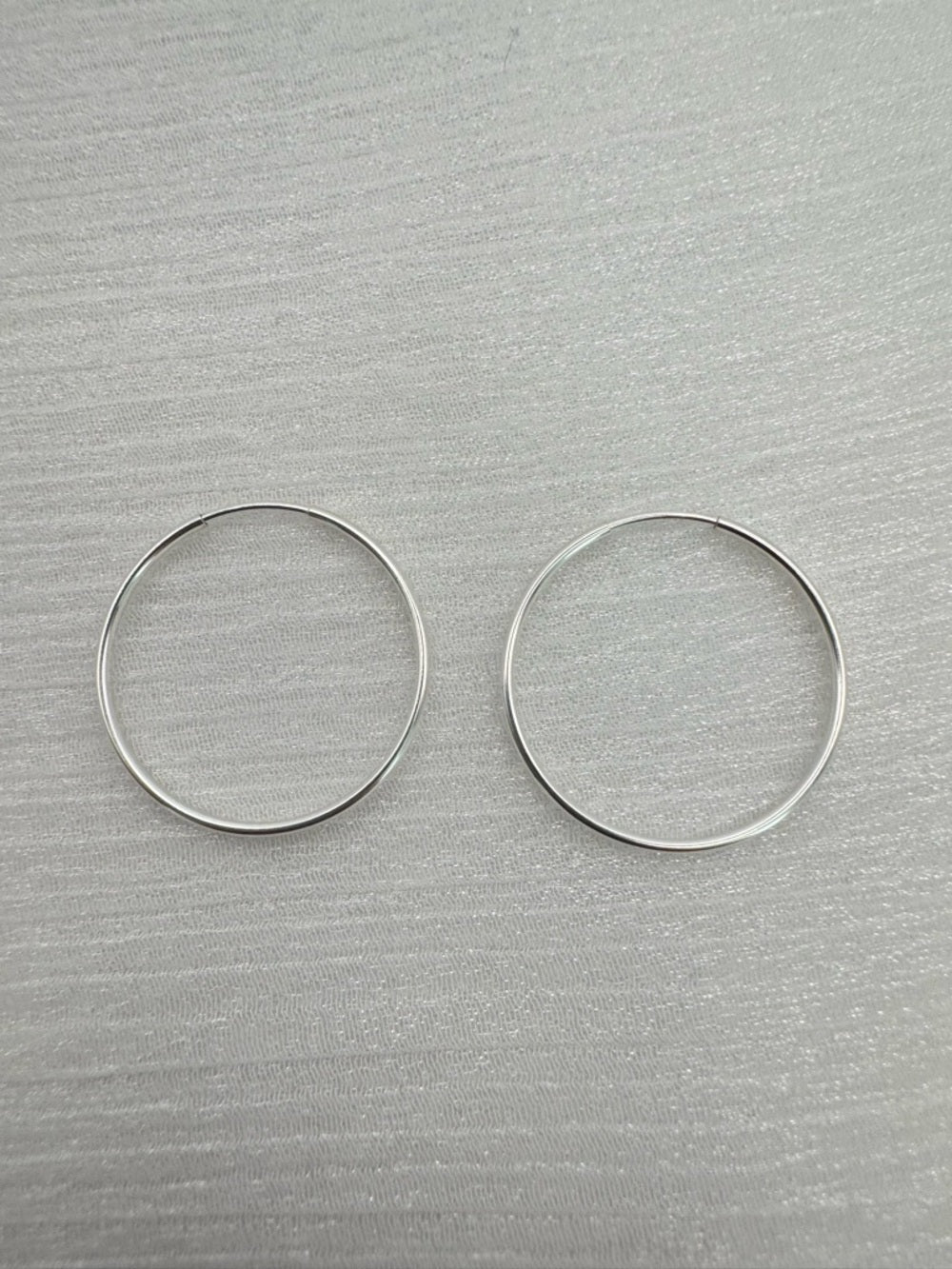 Silver Endless Hoop