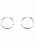 Silver Endless Hoops