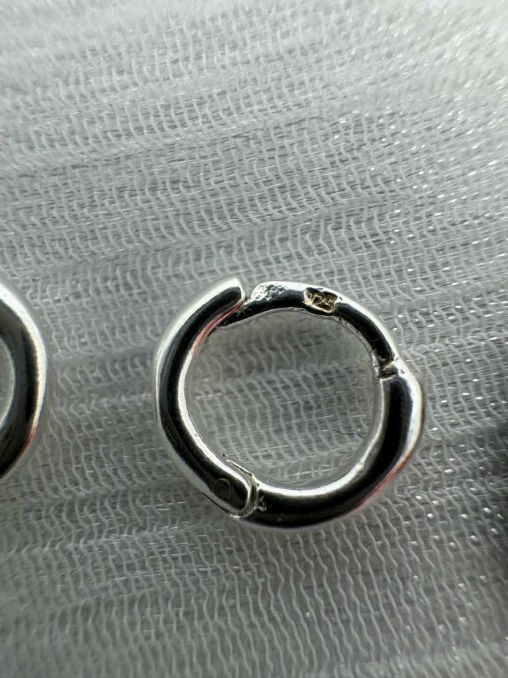 Silver Mini Huggies