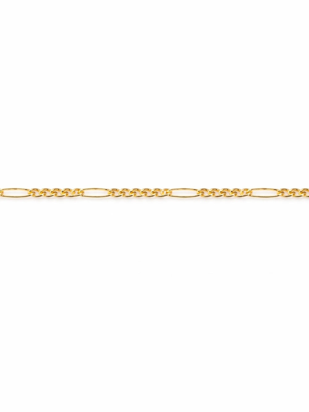 1.2mm Gold Micro Figaro Chain Custom Necklace