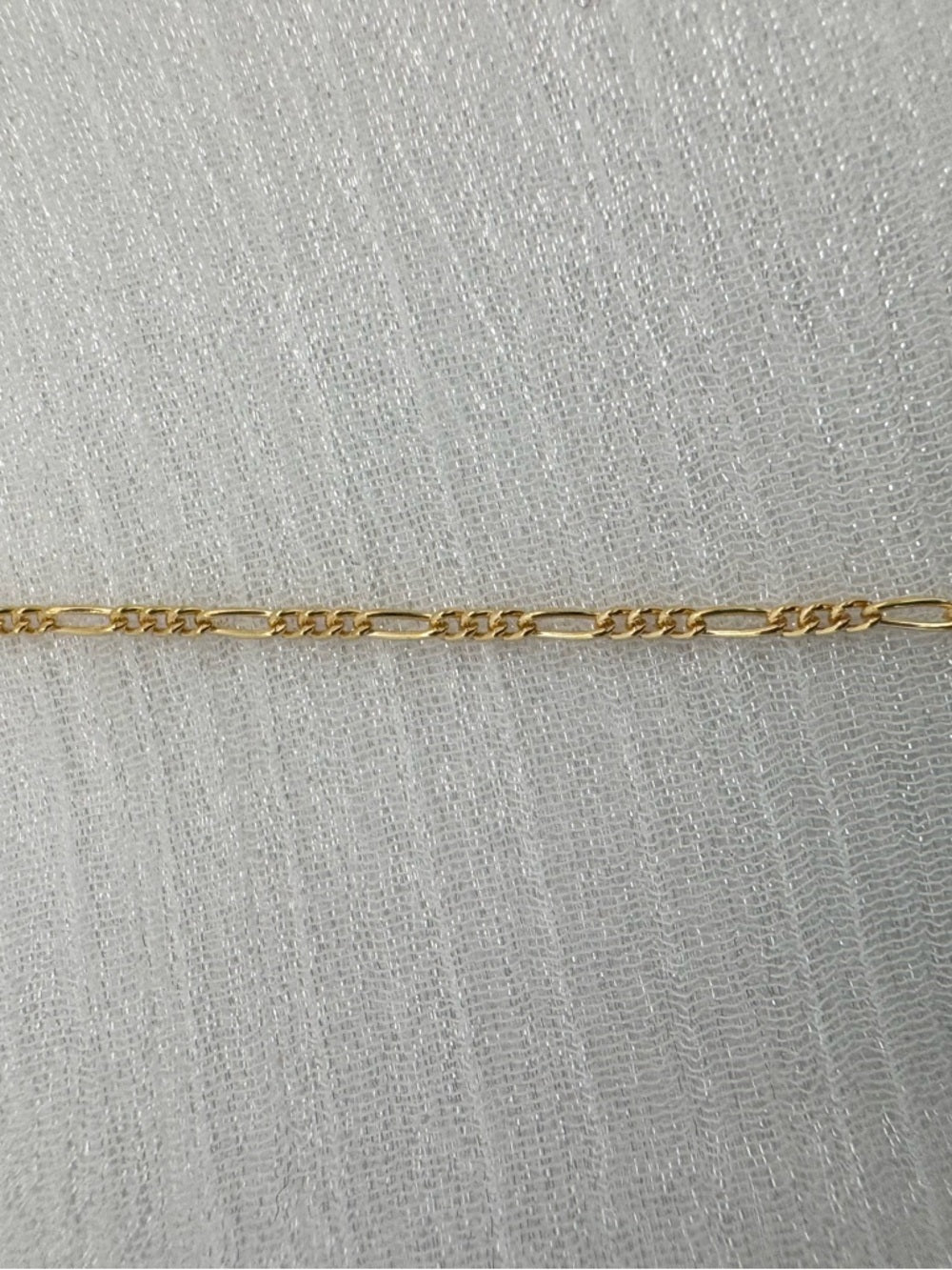 1.2mm Gold Micro Figaro Chain Custom Necklace