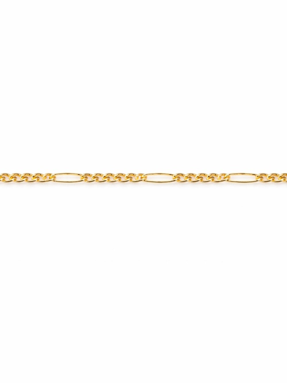 1.2mm Gold Micro Figaro Chain Custom Bracelet