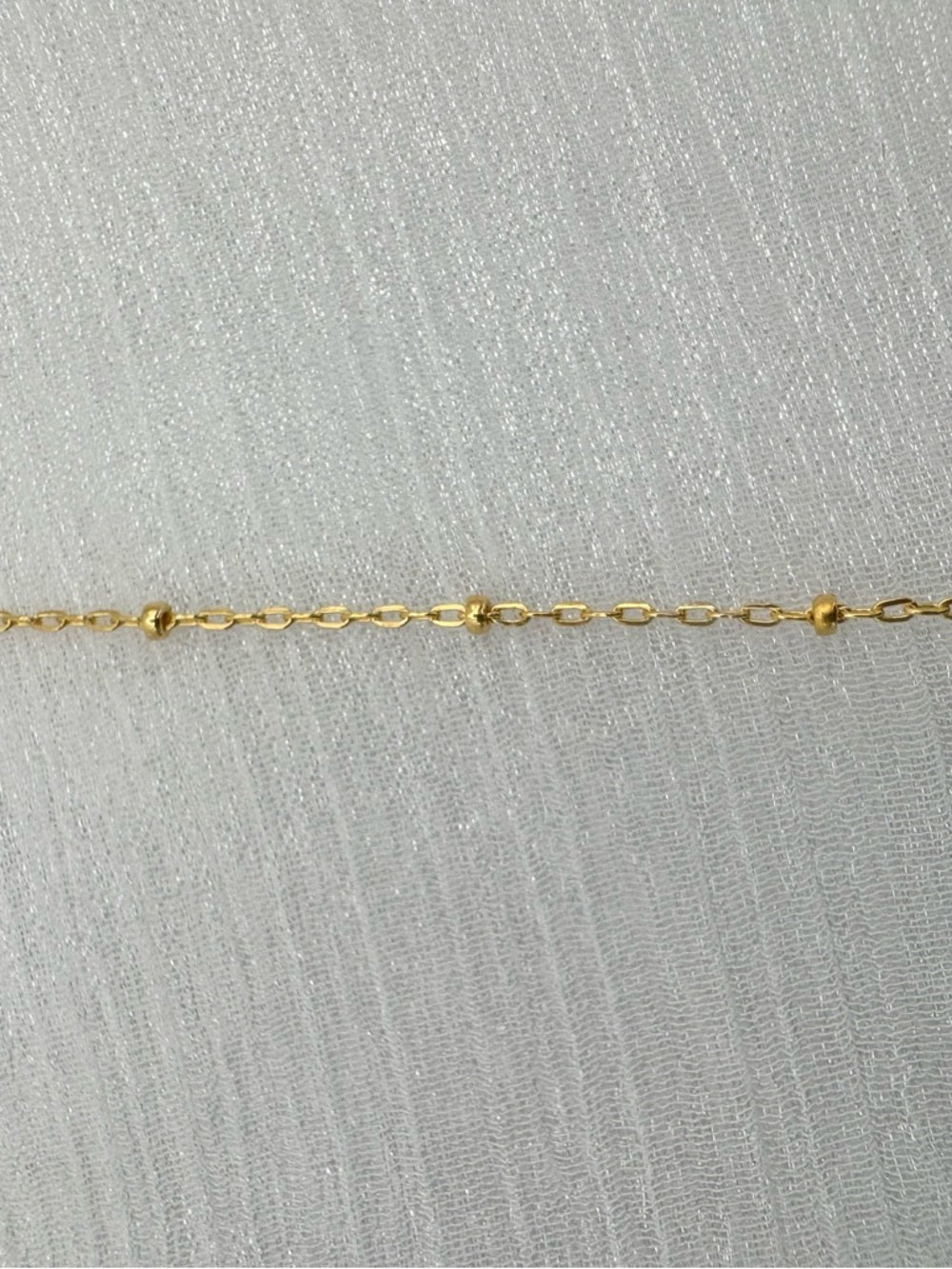 1.8mm Gold Cable Saturn Chain Custom Necklace