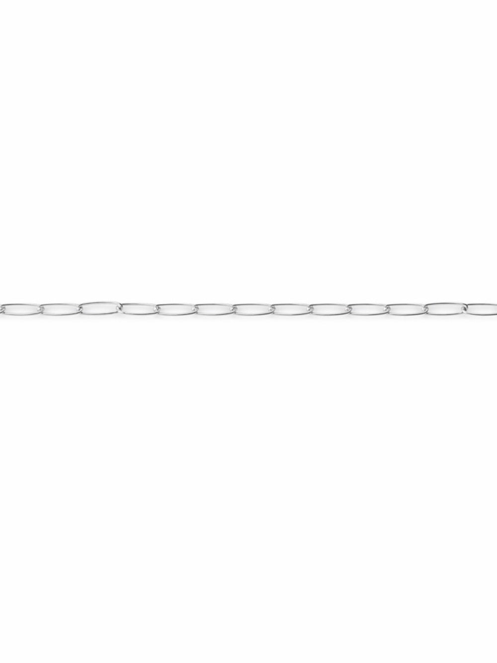 2mm Silver Flat Paperclip Chain Custom Necklace