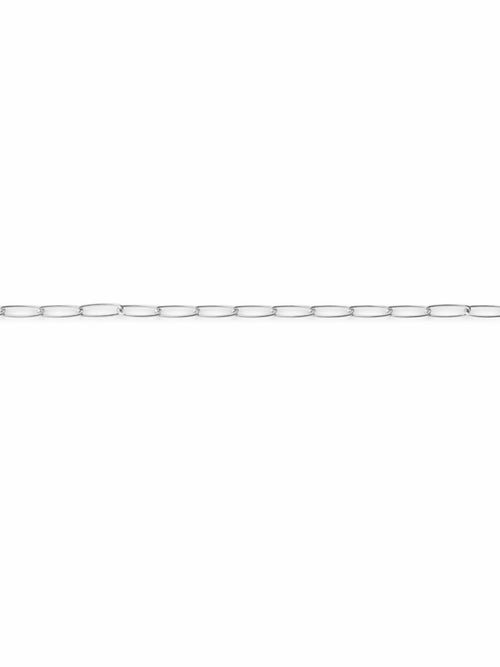 2mm Silver Flat Paperclip Chain Custom Necklace