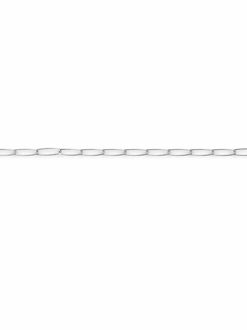 2mm Silver Flat Paperclip Chain Custom Bracelet