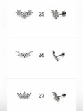 Silver Screwbacks 25-48