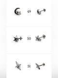 Silver Screwbacks 49-72