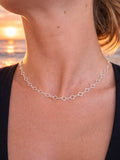 5mm Silver Quatrefoil Chain Custom Necklace