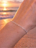 2mm Silver Flat Paperclip Chain Custom Bracelet