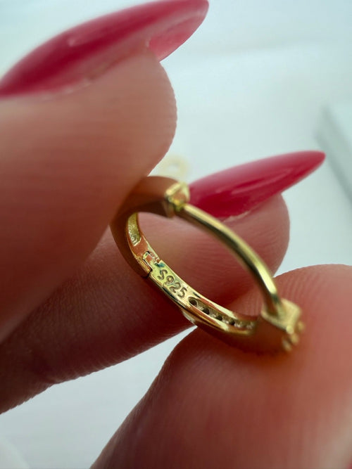 12mm Everyday Pavé Huggie