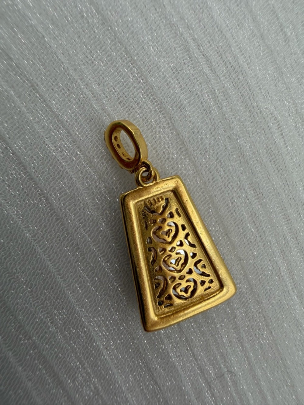 Jade Pavé Frame Pendant
