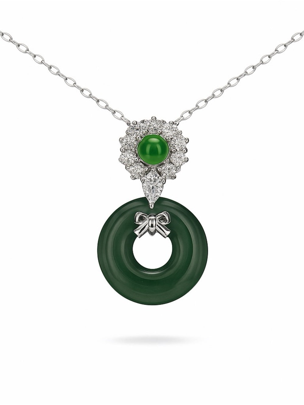 Jadeite Peace Ring Pendant
