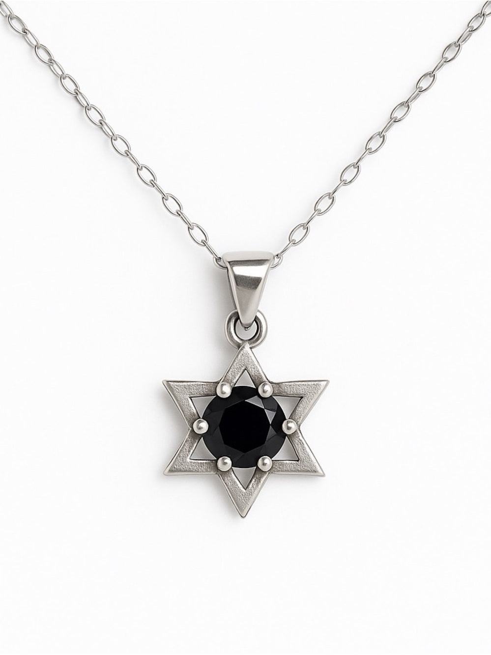 Black Onyx Star Pendant