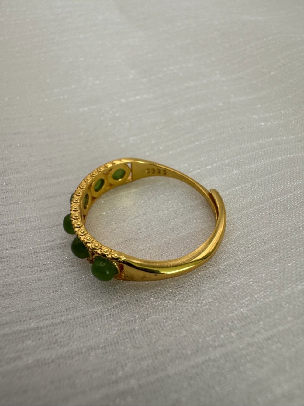 Jade Bubble Band Ring