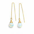 TH2415 Ethiopian Opal Gold Threaders