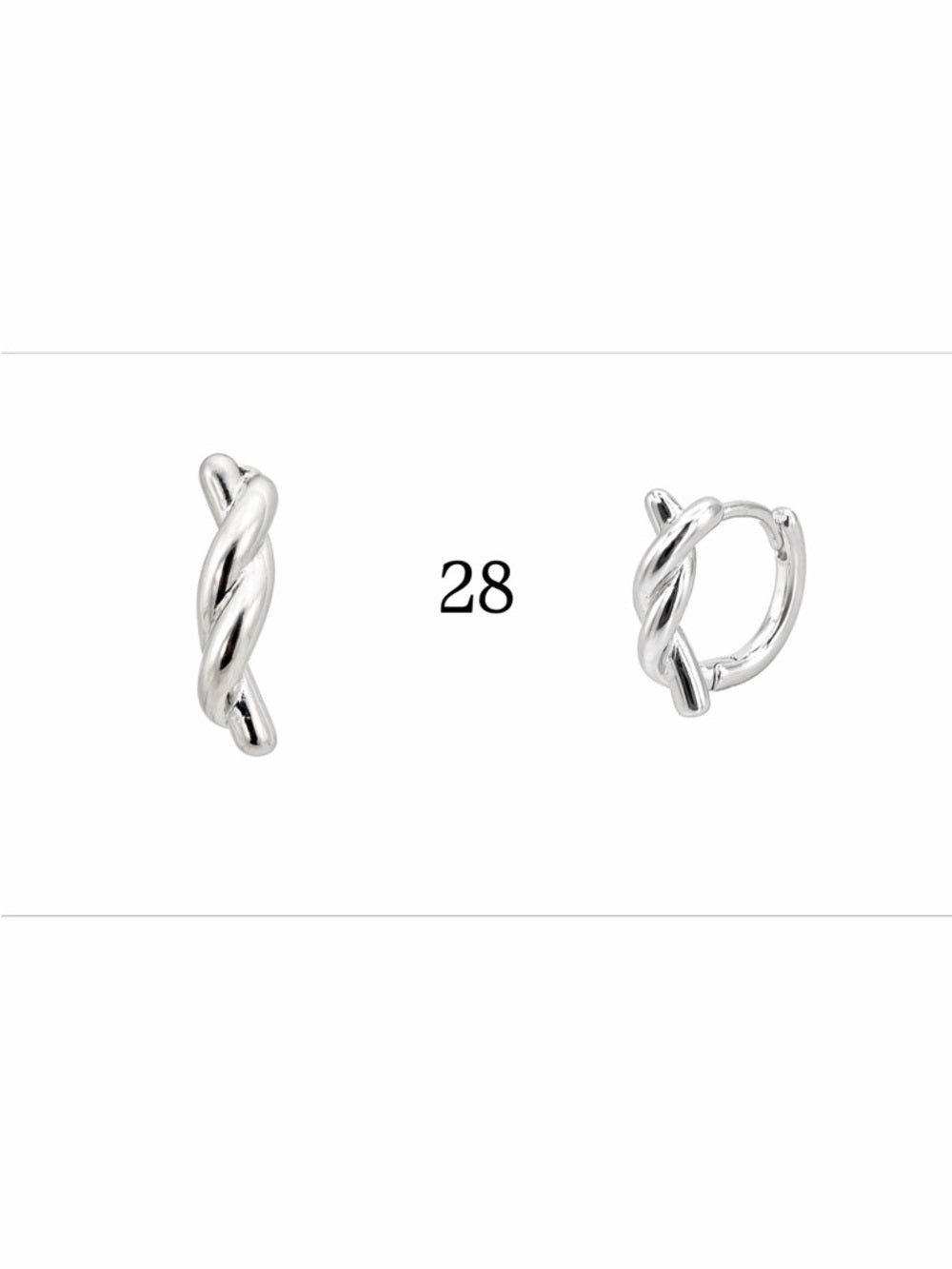 Silver S925 Huggies | 16-28