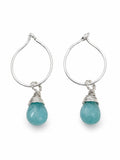 HP250 Amazonite Hoop Earrings