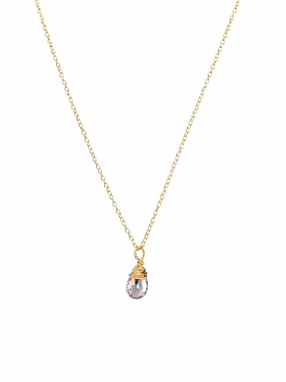 N335 Lavender Quartz Necklace