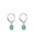 HG205 Amazonite Huggie Earrings