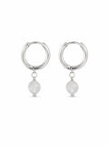 HG225 Moonstone Huggie Earrings
