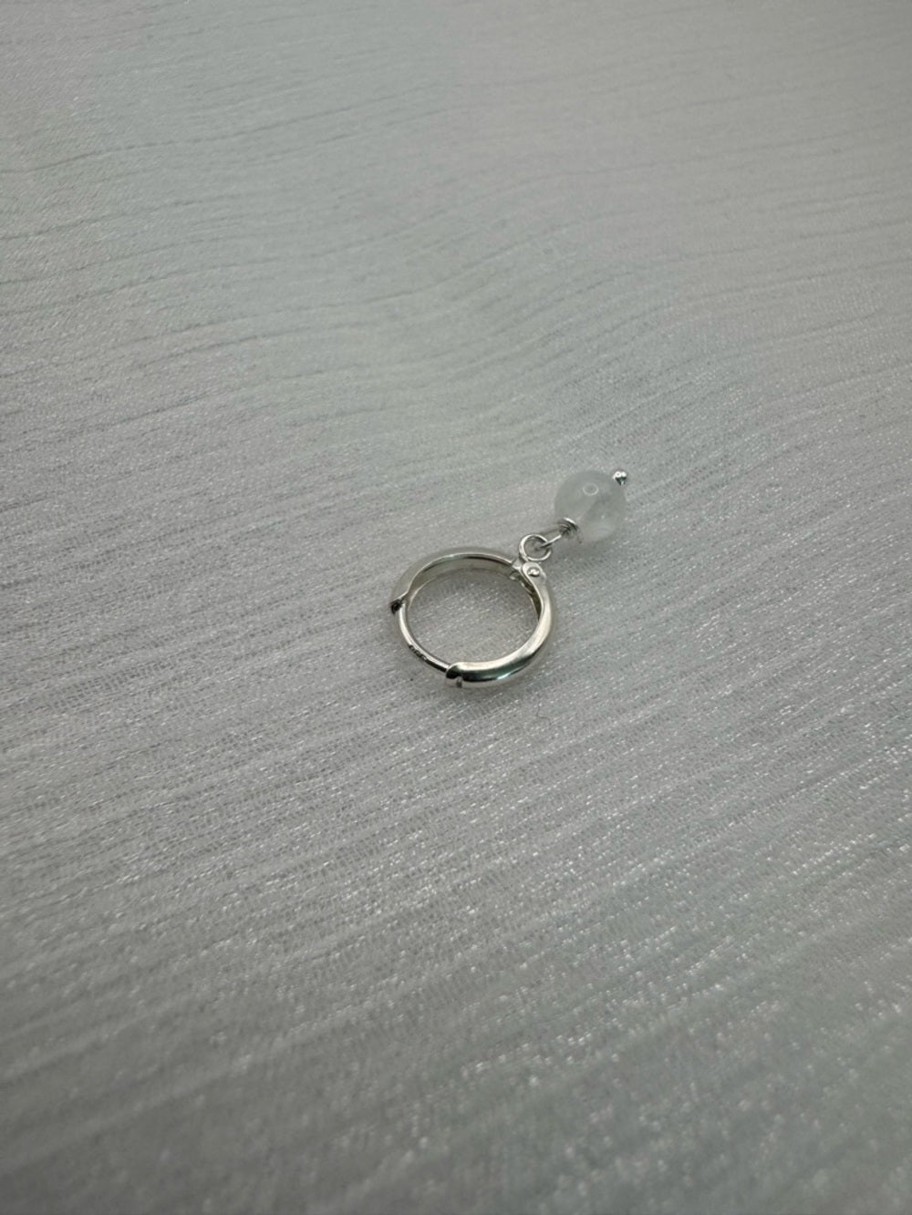 HG225 Moonstone Huggie Earrings