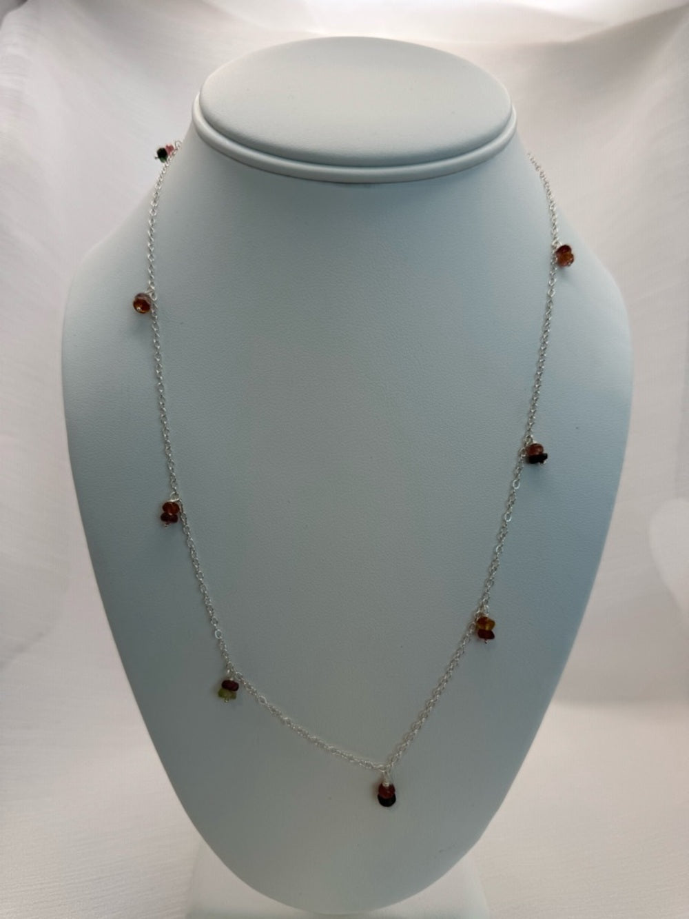 N337 Rainbow Tourmaline Necklace