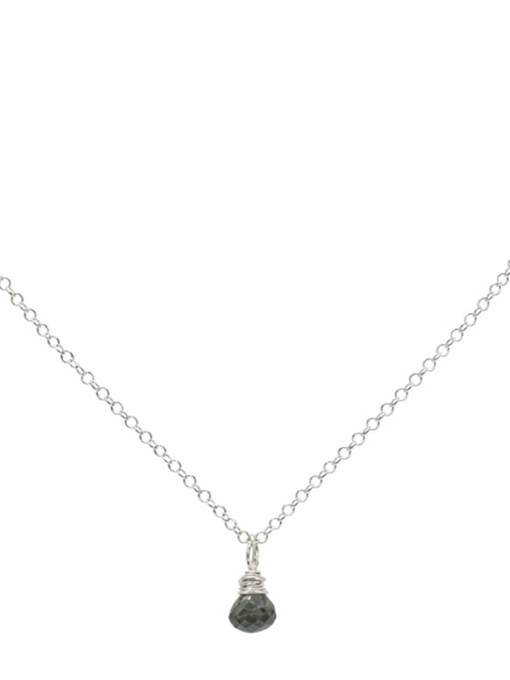 N257 Moss Aquamarine Necklace