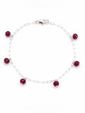 B280 Ruby Paperclip Bracelet