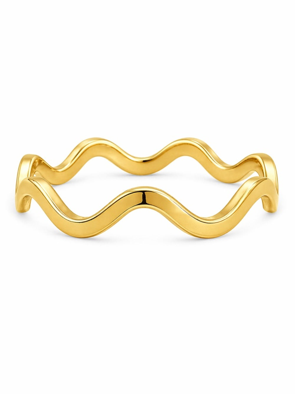 Gold Wavy Ring