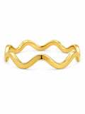 Gold Wavy Ring