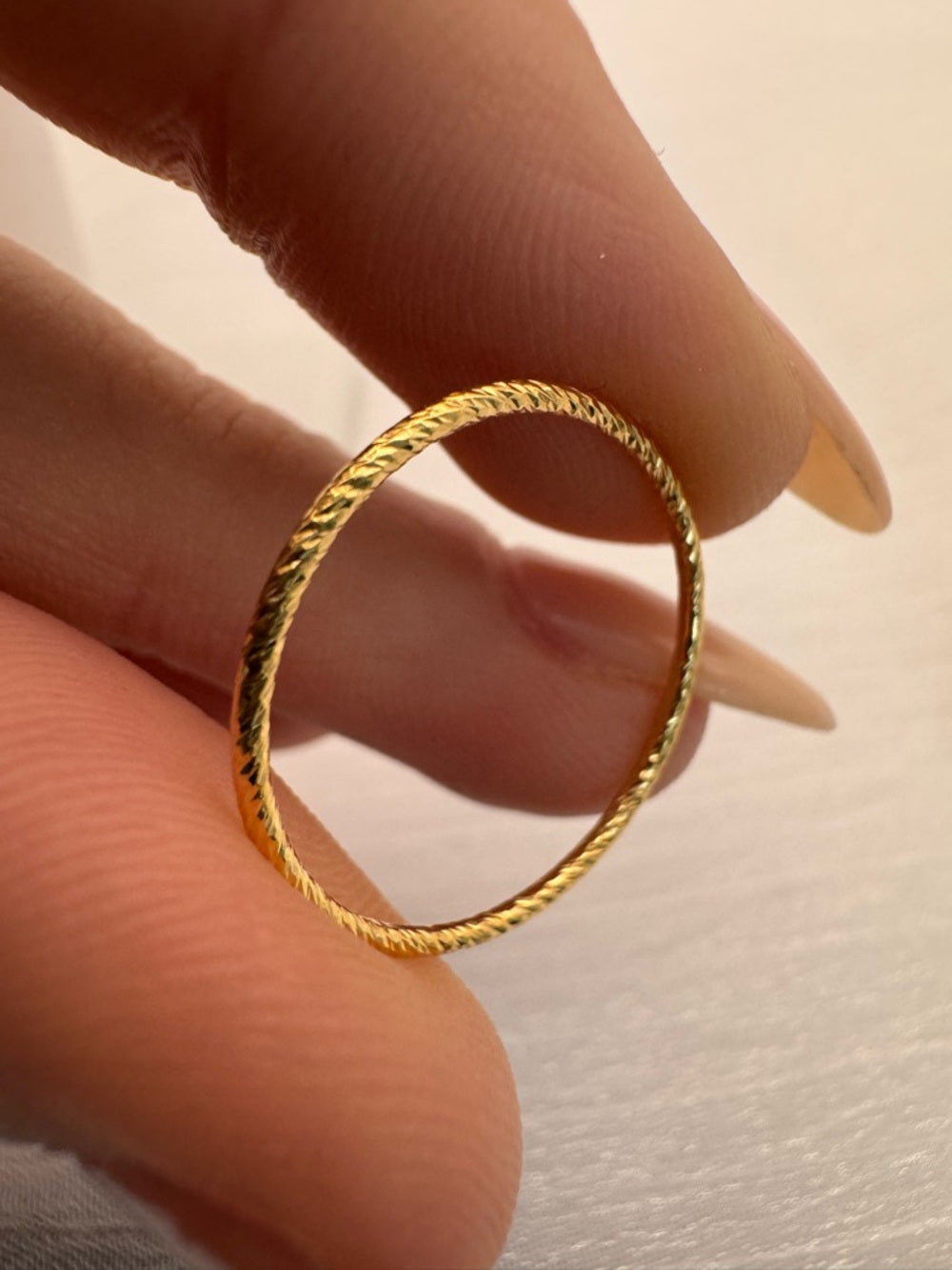 Gold Diamond Cut Sparkle Band
