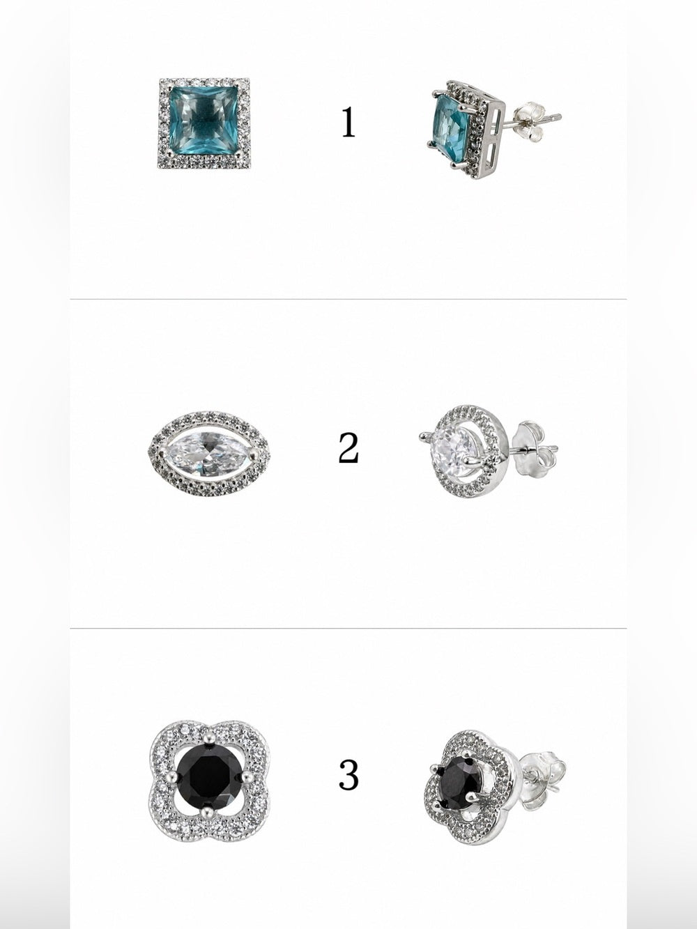 S925 Silver Pushbacks | 1-24