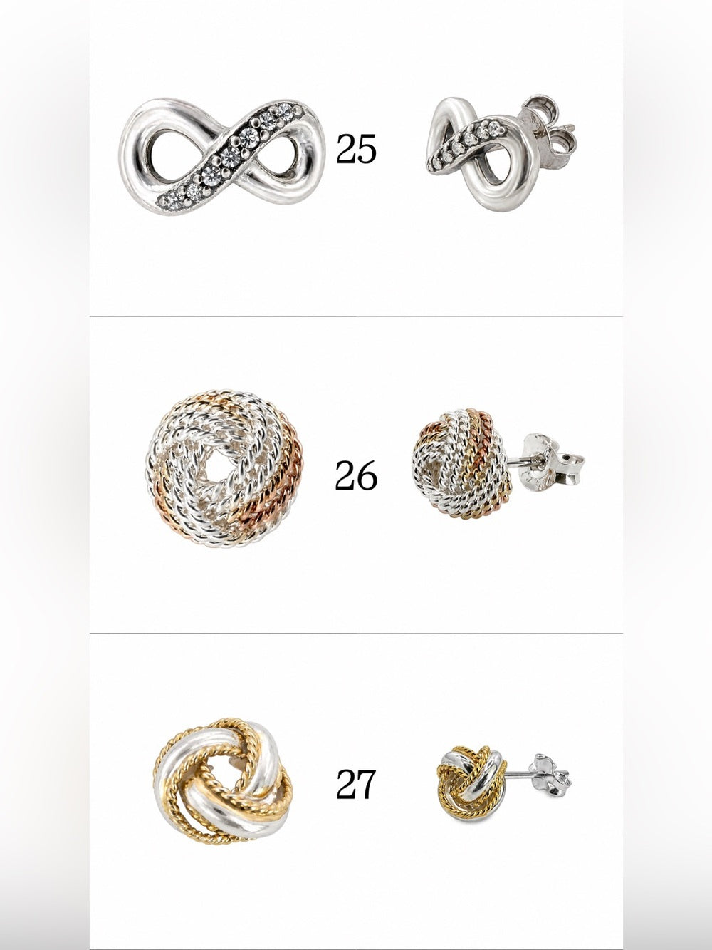 S925 Silver Pushbacks | 25-46