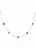 N042 Rainbow Tourmaline Necklace