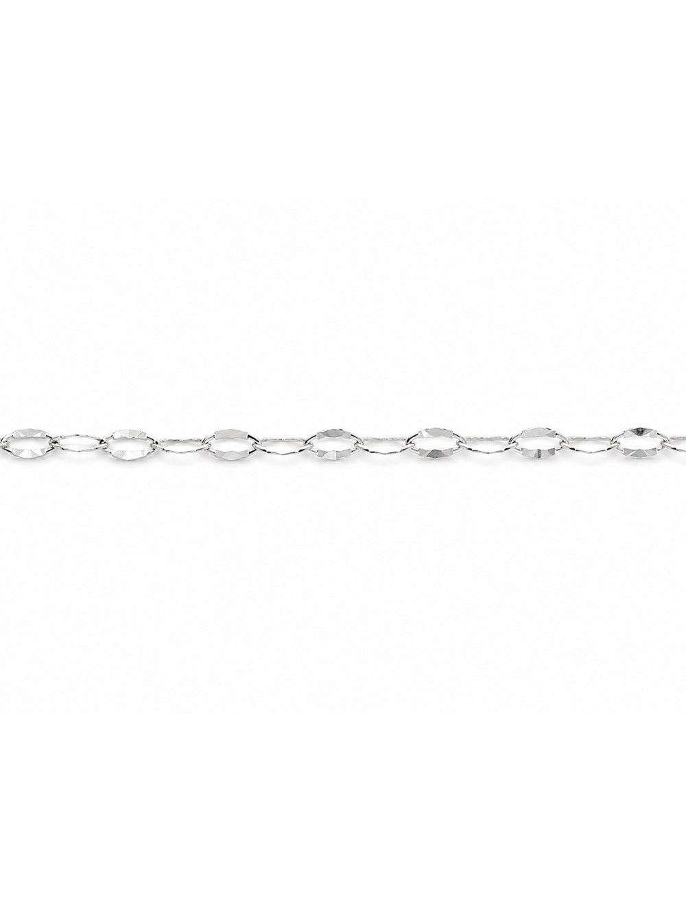 2.8mm Silver Hammered Oval Custom Necklace