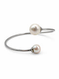 Double Freshwater Pearl Cuff Bracelet