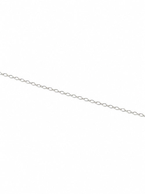 1.8mm Silver Oval Twist Chain Custom Necklace