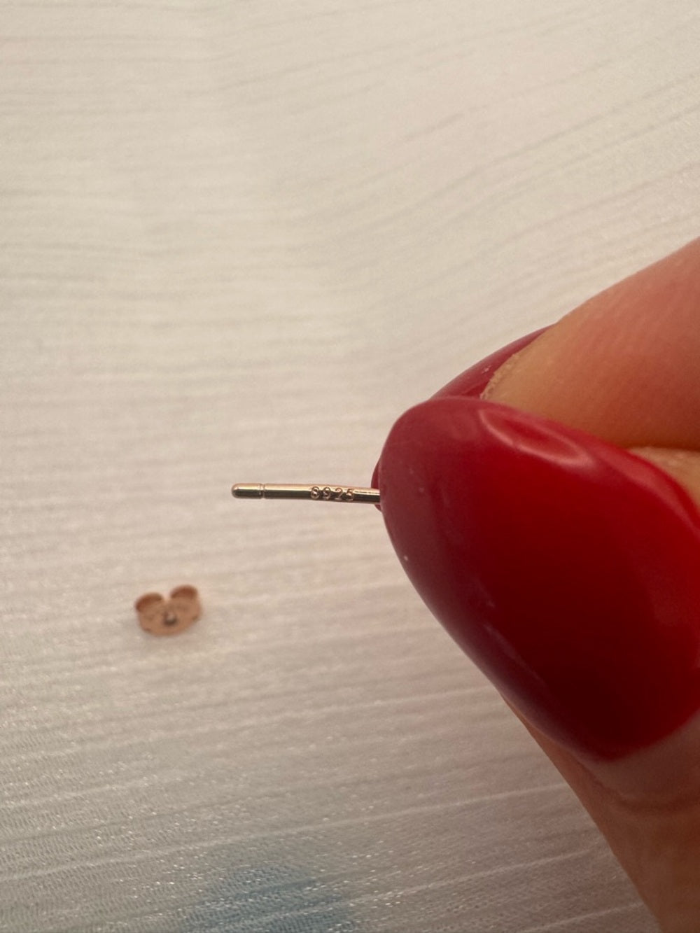 1.22 CT Moissanite Oval Diamond Rose Gold Studs