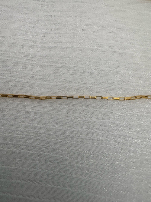1mm Linear Link Gold Custom Bracelet