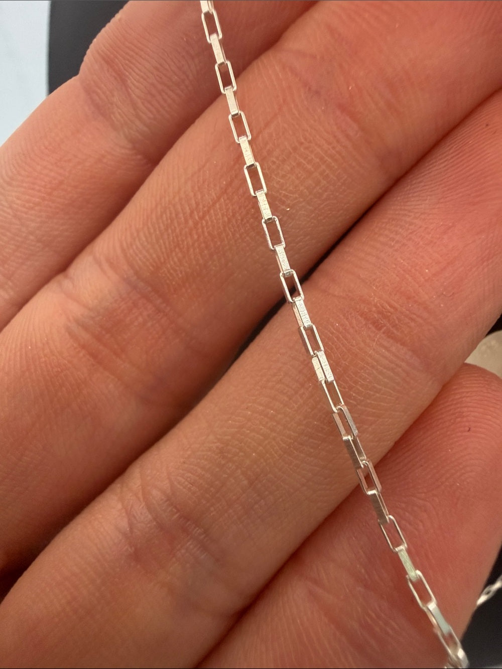 1.1mm Linear Link Silver Custom Bracelet